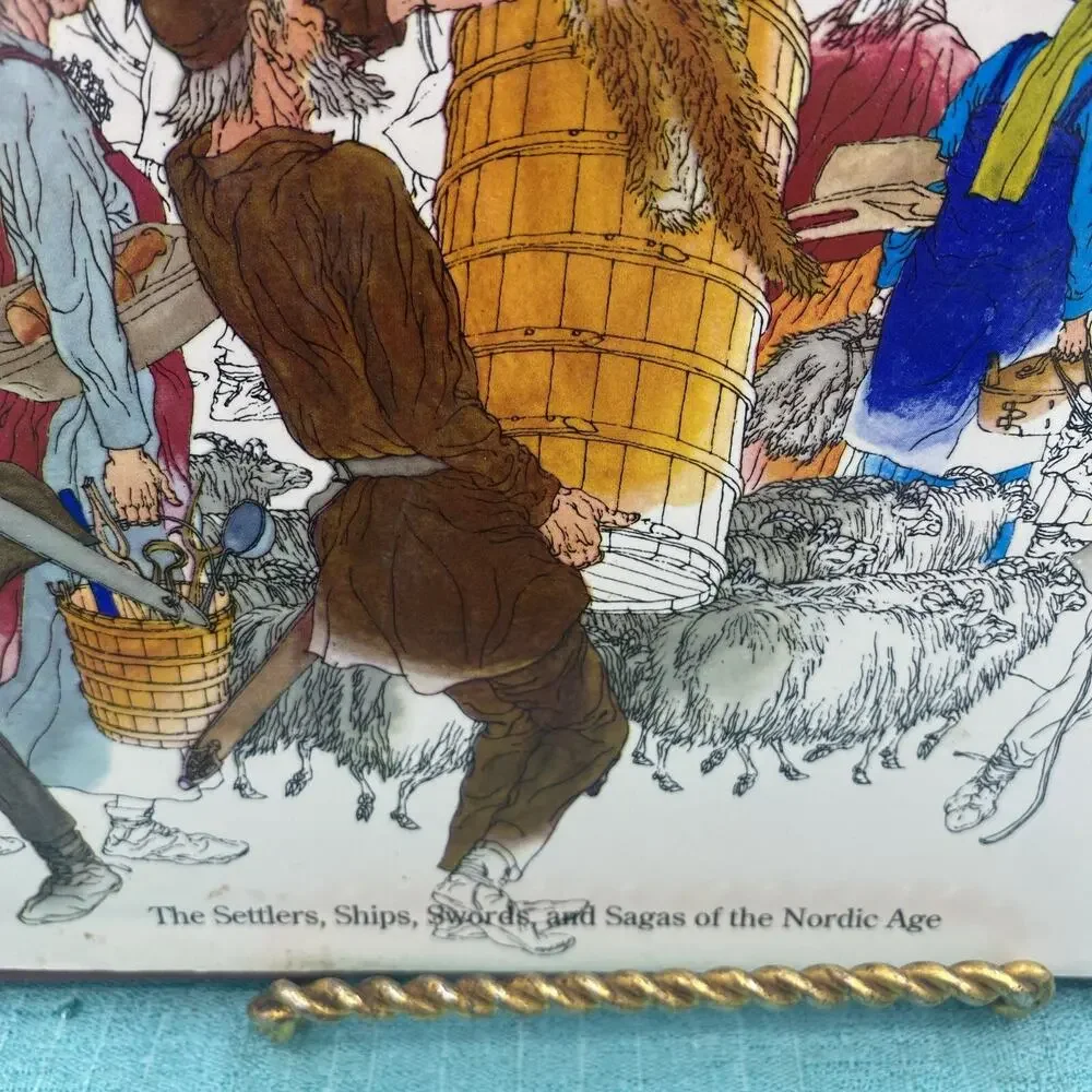 THE VIKING Crescent Books - 1975 USED Hardcover /Dustcover History Tools Nordic